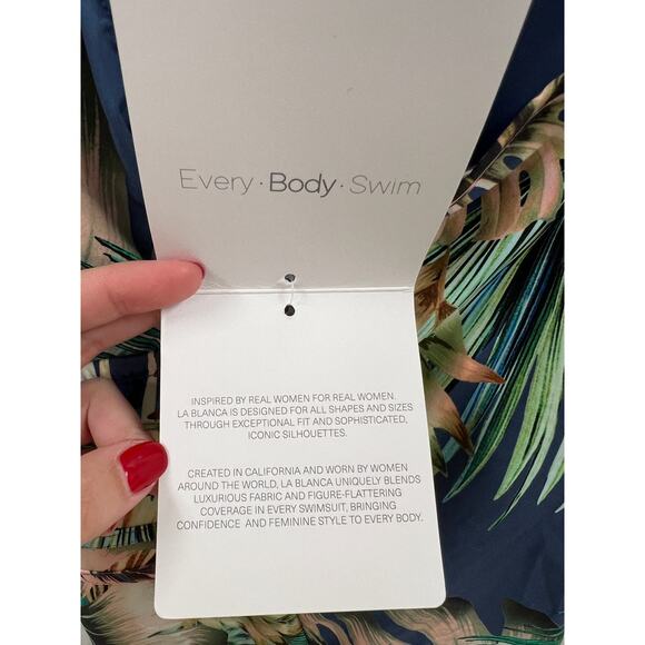 NWT La Blanca Tropical Rain One Piece size 20W - Picture 5 of 7